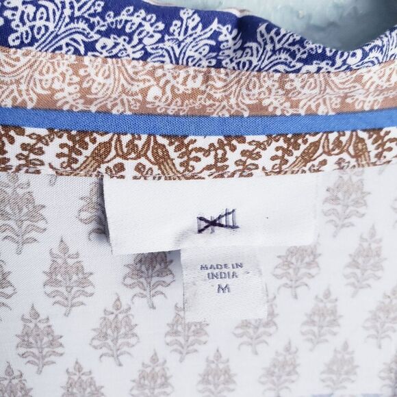 J. Jill Mixed Media Button Down Long Sleeve Tunic - Picture 7 of 9